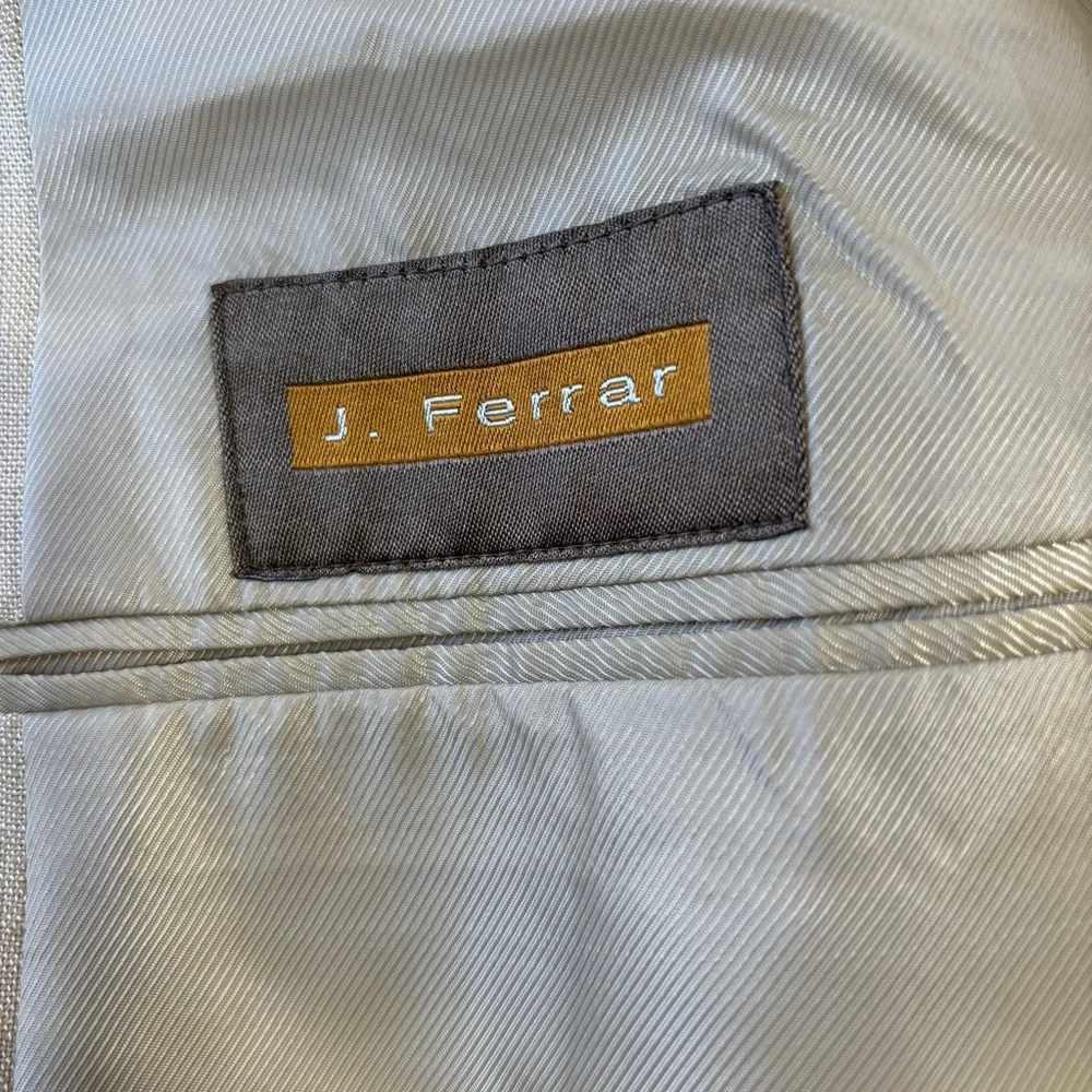 J.Ferrar Men's Tan Blazer. Size 46L